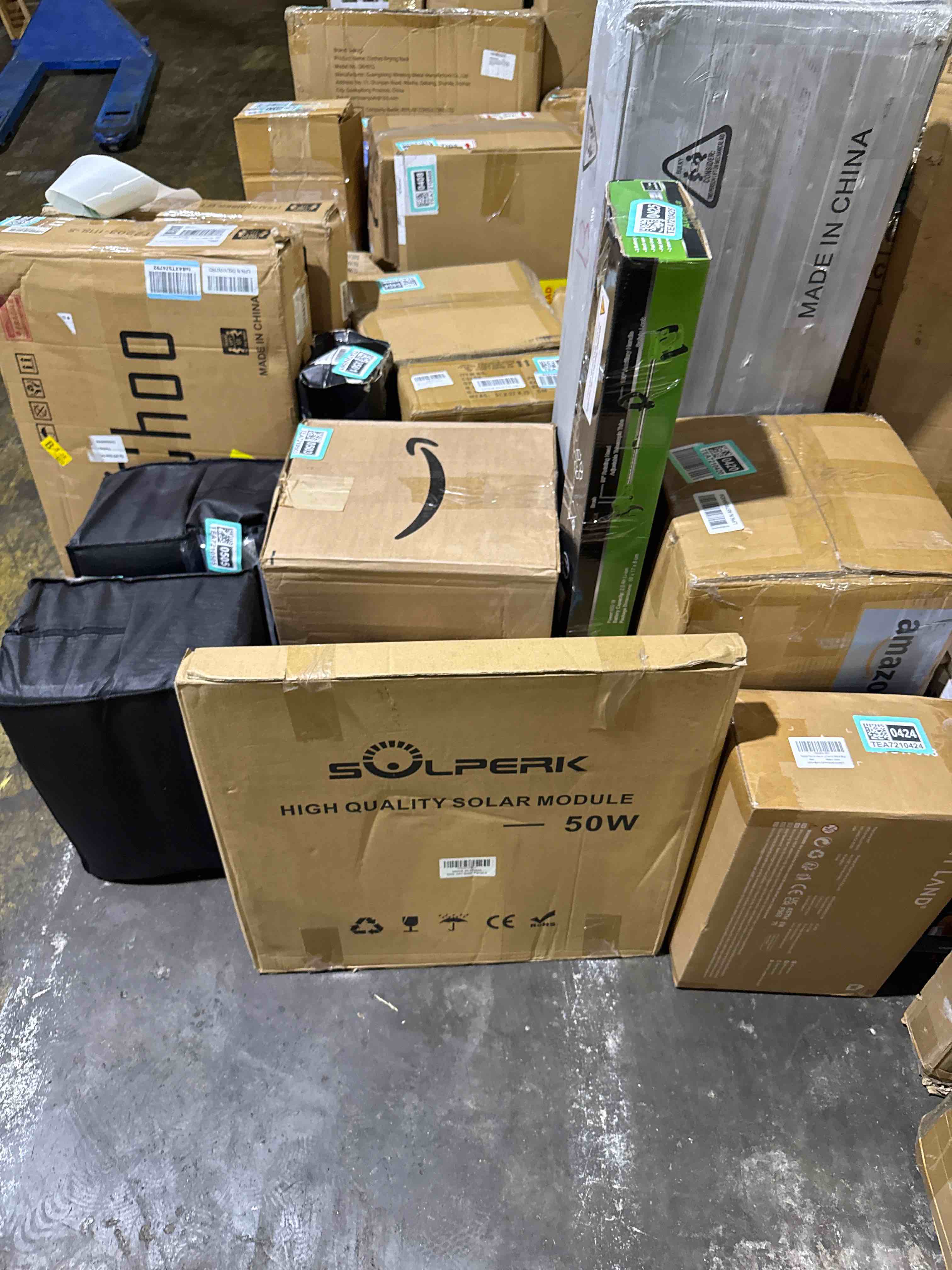 Condition photo showing New/Like New for solperk solar panel kit 50w 24v, intelligent waterproof 10a pwm controller, home outdoor solar battery charger for rv car boat marine tractor camping, 24 volt batteries solar panel charger 50w 24v (with controller)