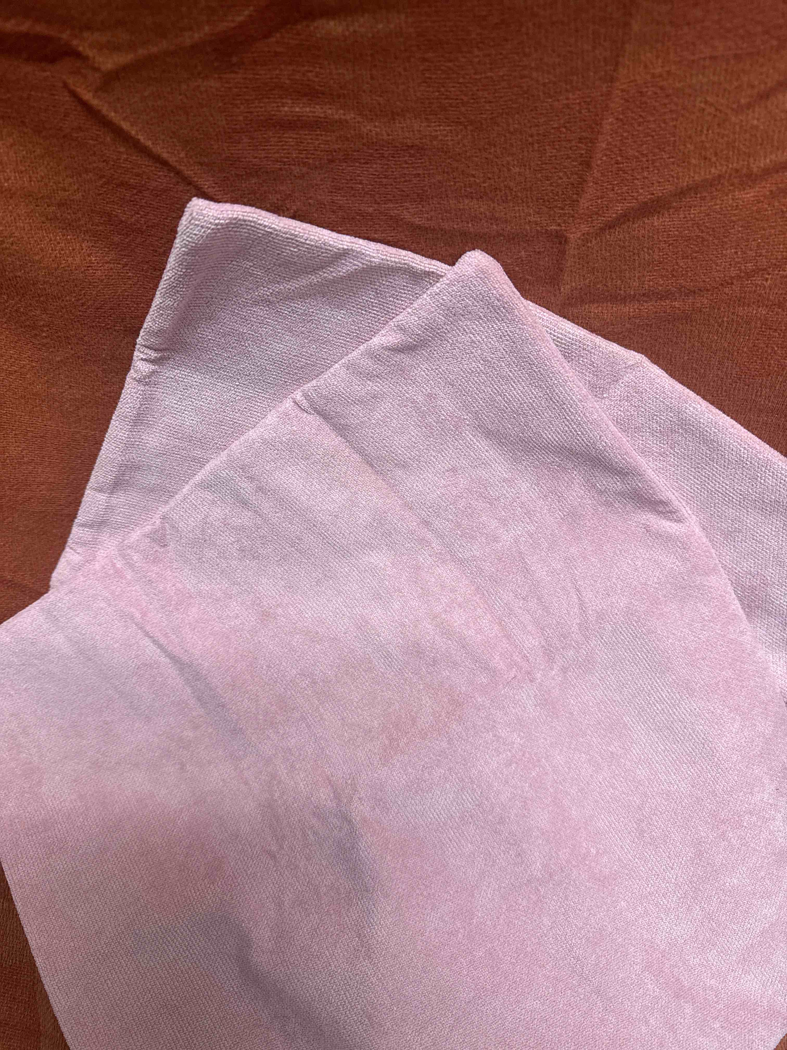 Condition photo showing New/Like New for miulee blush pink couch pillow covers 18x18 inch, set of 2 soft spring valentine cute decorative square throw pillow covers farmhouse for sofa living room bed
