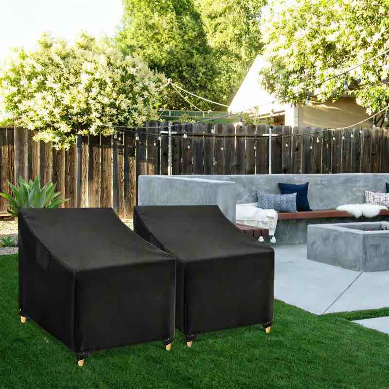 2 Piece Patio Chair Covers, Armchair Covers Heavy Duty Outdoor Lounge 