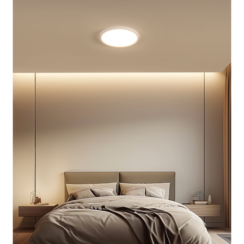 Wrought Studio Deontee Acrylic LED Flush Mount