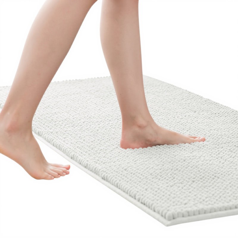 Azriah Luxury Chenille Super Soft Absorbent Microfiber Rectangle Non slip