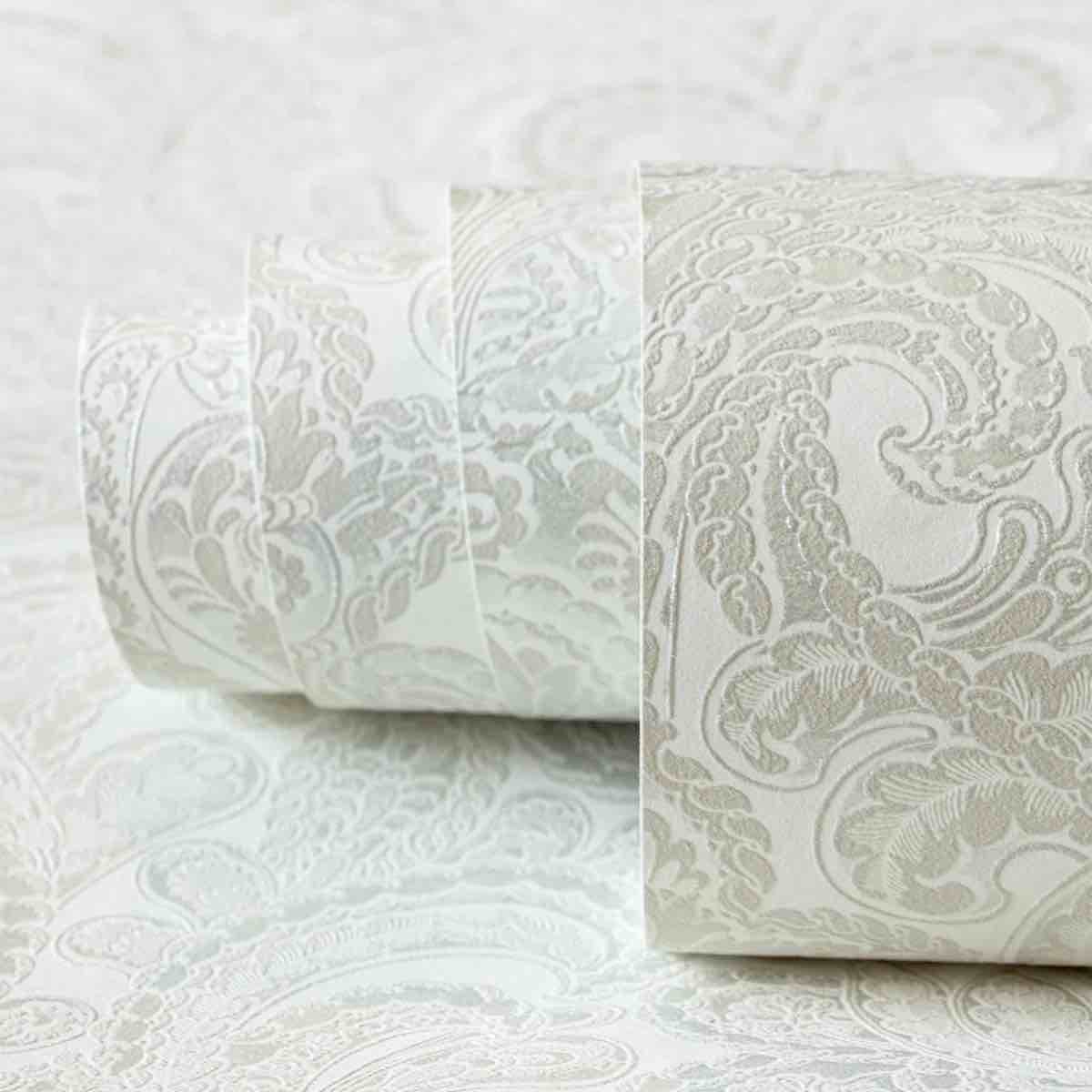 (4) Hohenberger Adonea Zeus Textured Metallic 33' L x 21'' W Wallpaper Roll (BID IS PER 33 ft Roll, Lot is for 4 Wallpaper Rolls Total.)