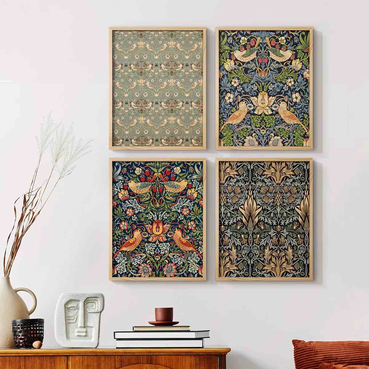 Vintage Abstract Print CLXVII Framed Print - Set of 4 By Charlton Home