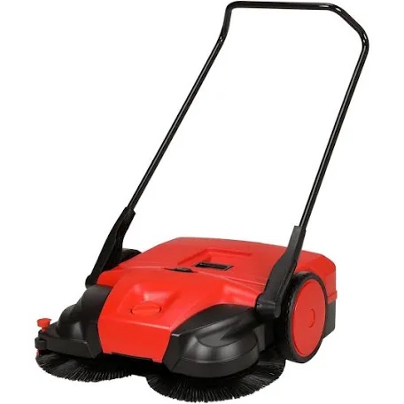 Bissell 31" Battery Powered Triple Brush Push Power Sweeper BG677 (Powers On, Worls Perfectly- Missig Side Sleeve for Left Hand Mount- for Replacement Part contact Bissel.