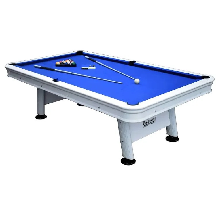 Hathaway Alpine 8-ft Outdoor Pool Table with Aluminum Rails & Waterproof Felt