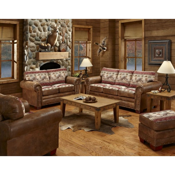American Furniture Classics 8502-50 Deer Valley 3 Piece Set (Ottoman Sold Separately)