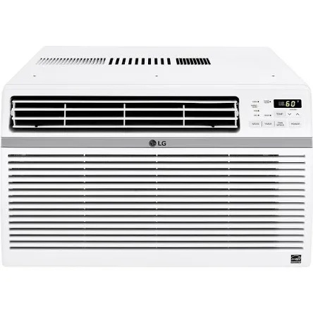 LG 24,500 BTU Window Air Conditioner, Cools 1,560 Sq.Ft. (39' x 40' Room Size), Quiet Operation, Electronic Control with Remote, 3 Cooling & Fan Speeds, ENERGY STAR®, Auto Restart, 230/208V, White