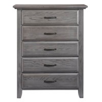SOHO Baby Commode Chandler 5 dr Dresser, Color Graphite Gray