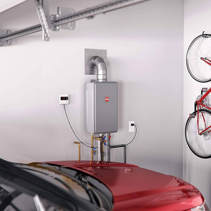 Rheem 2-3 Bathrooms Mid-Efficiency 7.0GPM Indoor Natural Gas Tankless Water Heater 160,000 BTU 