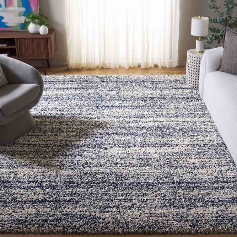 Sand & Stable 10’ x 14’ Audriauna Ivory/Navy Area Rug