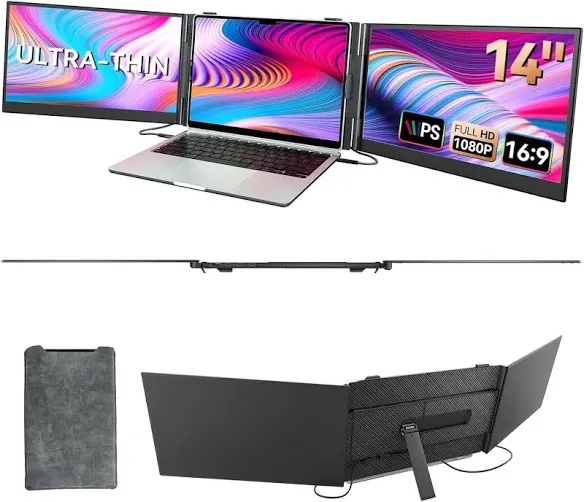 S8 PRO Ultra-Thin 14 inch FHD Triple Portable Monitors