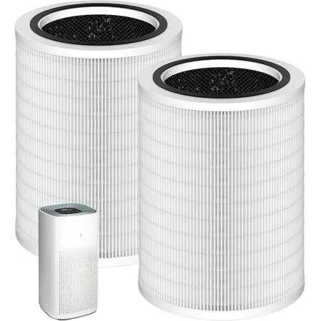 (6) 2 Pack of 12010 HEPA Replacement Filter Compatible with Clorox 11010 & 11011 Air Purifier, Large Rooms up to 1,500 Sq Ft, 3-in-1 HEPA Filter, 2 PACK (Not for Clorox Air Purifier)