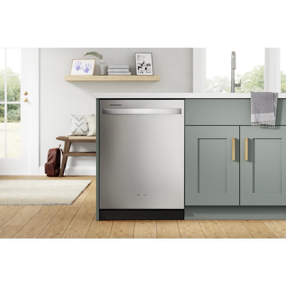 Whirlpool - Top Control Built-In Dishwasher with 3rd Rack and 51 dBa - Stainless Steel