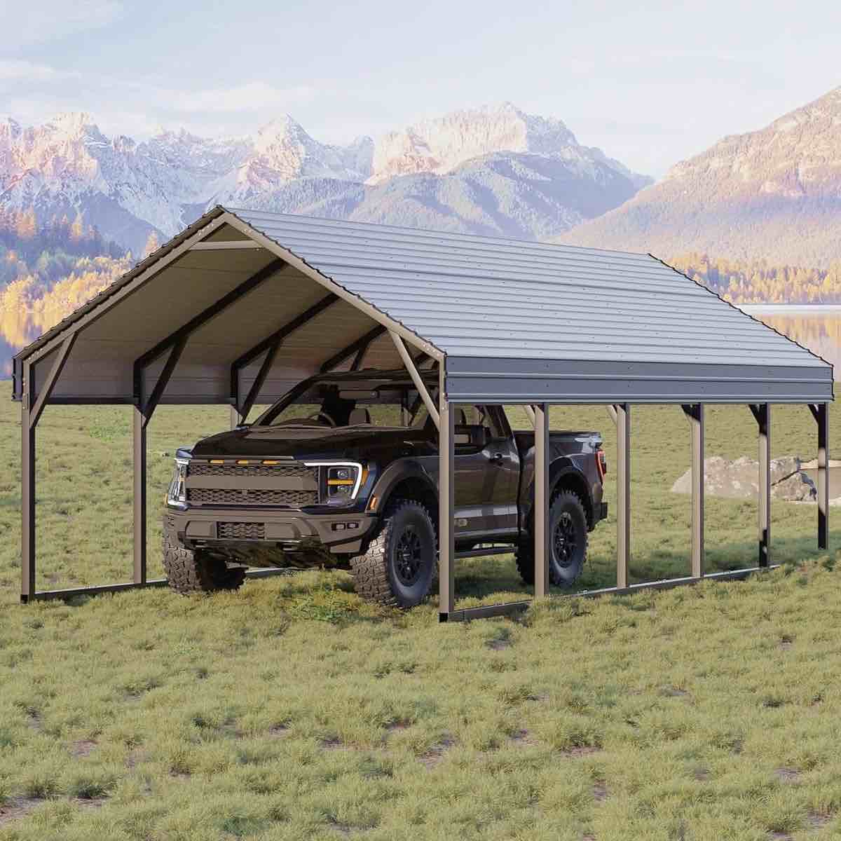 Featured: Garvee 12x25 FT Oversized Metal Carport!