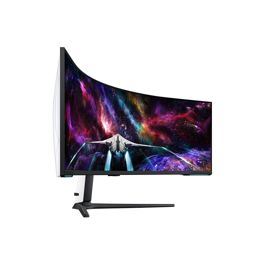 Featured: Samsung - 57" Odyssey Neo G9 Dual 4K UHD Quantum Mini-LED 240Hz 1ms HDR 1000 Curved Gaming Monitor (HDMI 2.1, DP 2.1, USB 3.0) 