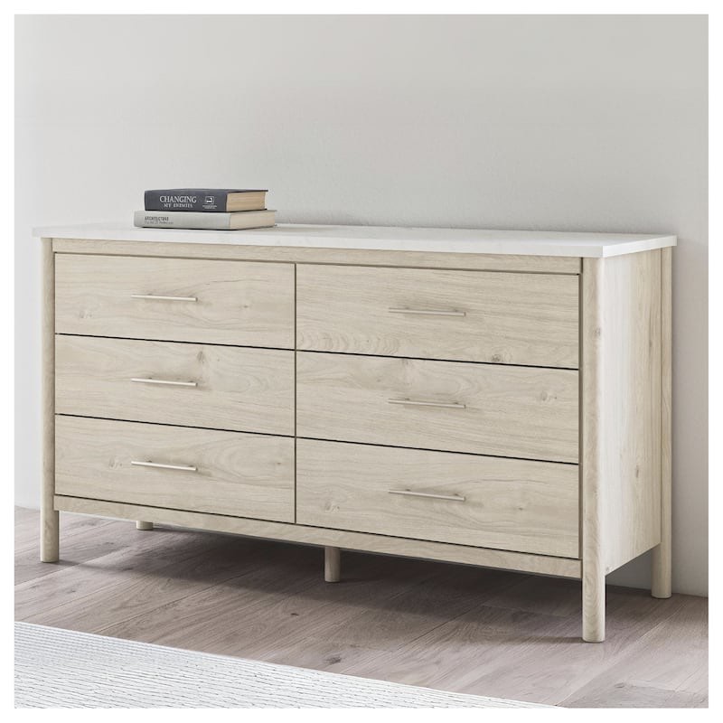 Signature Design by Ashley Cadmori Dresser - White/Beige bySignature Design by Ashley