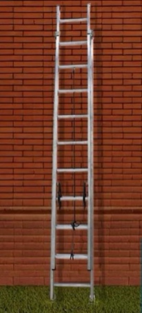 Featured: Louisville Aluminum Extension Ladder AE2232 (Cage 2)