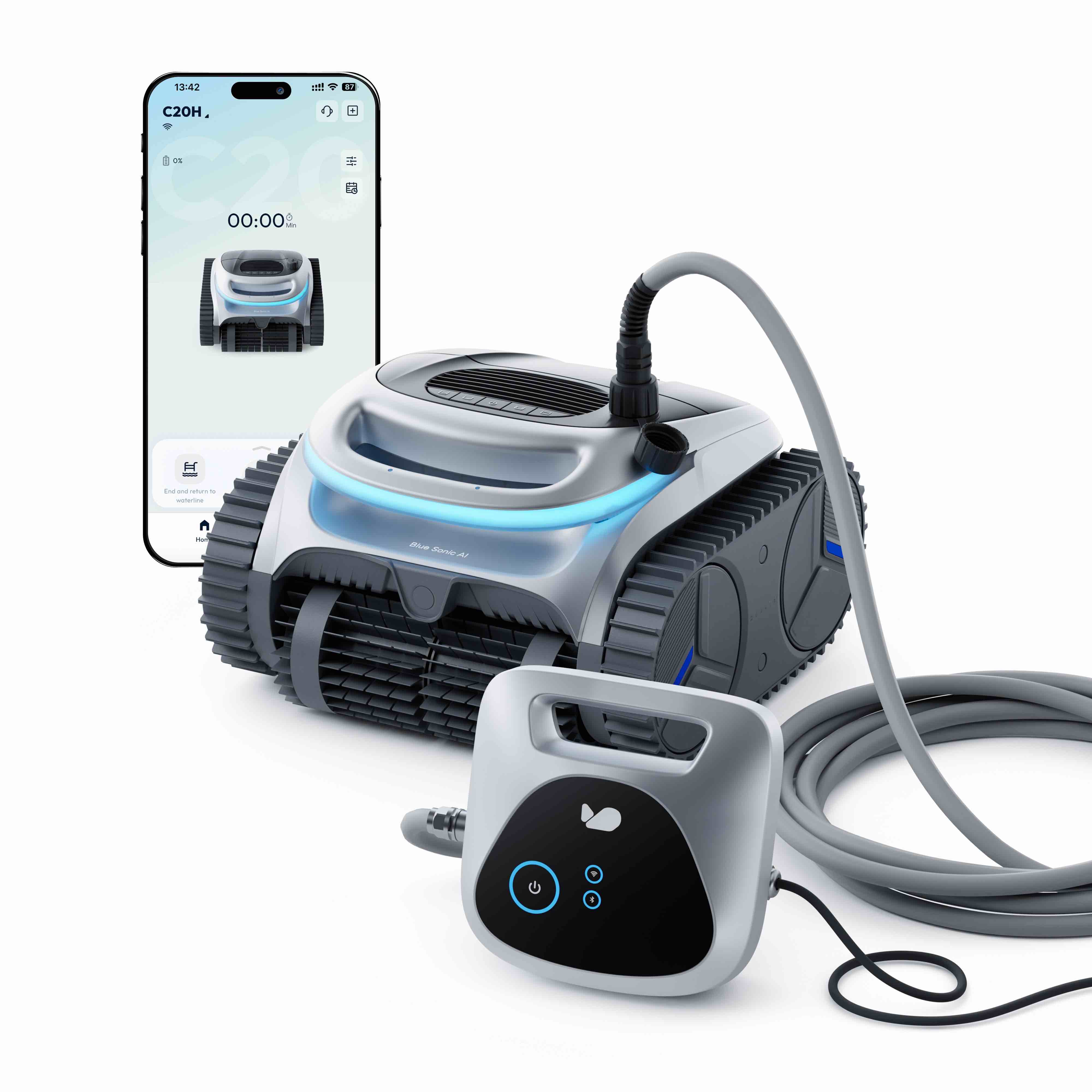 Bublue BuHybrid L6 The World's First Dual-Mode (Wired & Wireless) Pool Cleaning Robot