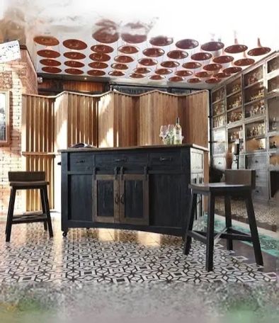 Pueblo Collection SKU: 702113705 Pueblo Kitchen Island 60” x 30” x 36.5”