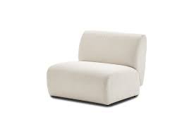 Auburn Performance Fabric Armless White Boucle