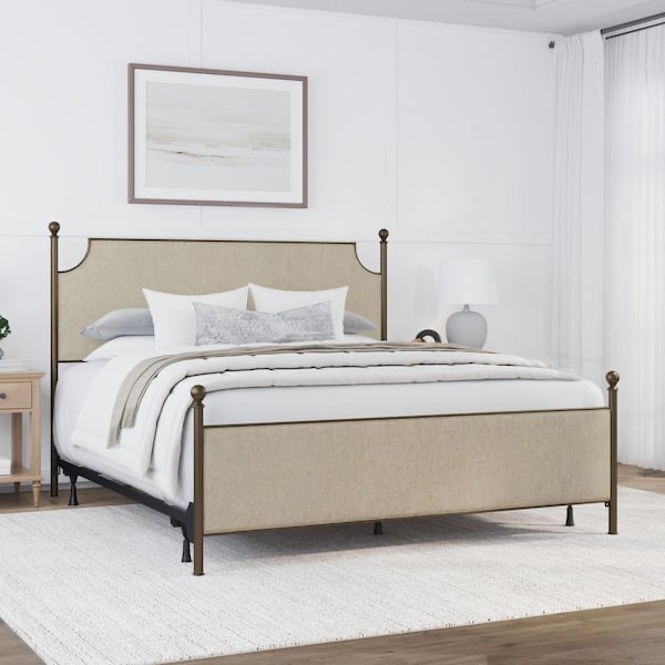 Hillsdale 52" Metal McArthur King Canopy Bed