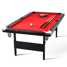 GoSports 7ft Billiards Tables - No Assembly, Choose Your Color - Portable Pool Table Includes Full Set of Balls, 2 Cue Sticks, Chalk and Felt Brush