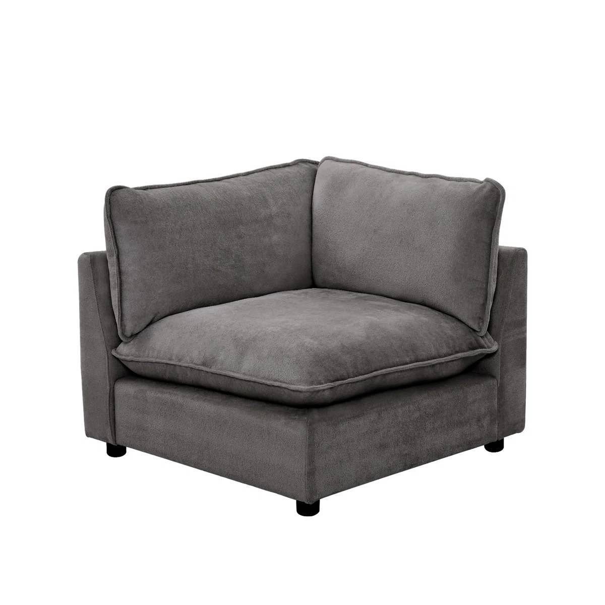 (3 Modular Extension Pcs.) 37.4" Heffernan Accent Chair Modular Corner & 2 31.5" Heffernan Accent Chair Modular By Latitude Run  (BID IS PER ITEM, LOT IS FOR 3 ITEMS TOTAL.)