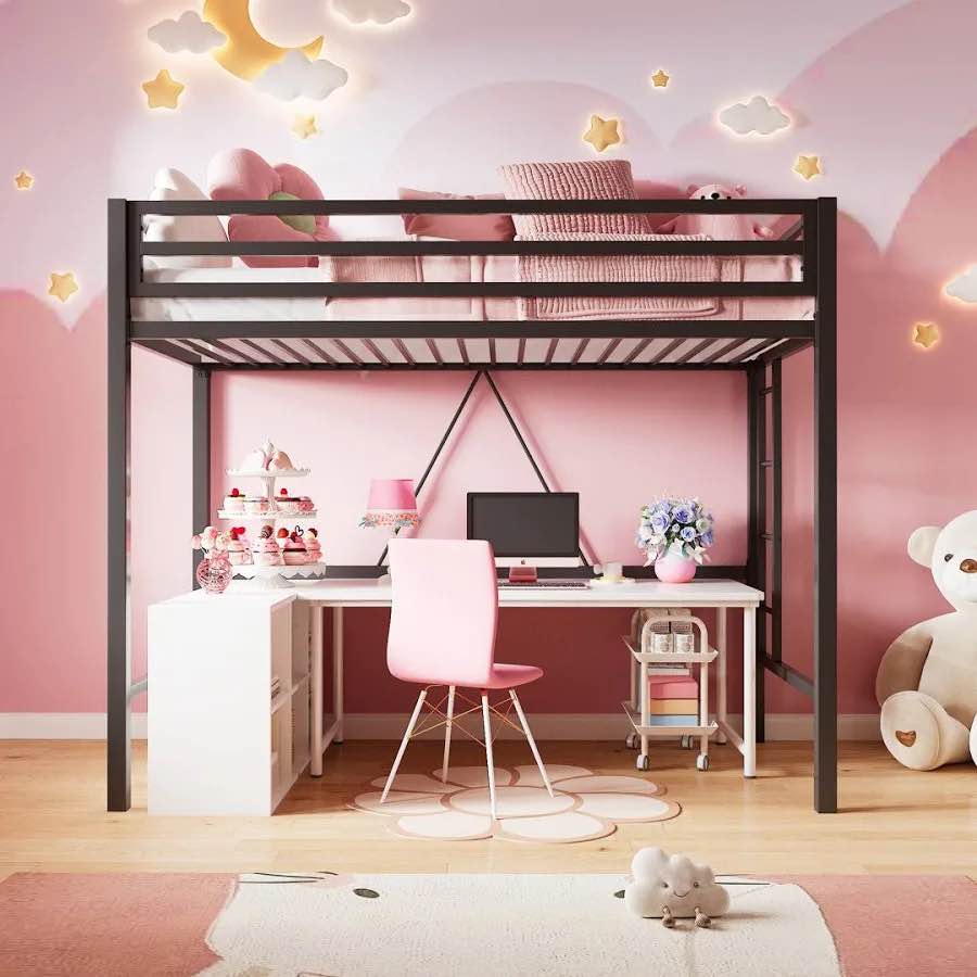 Braga Twin Platforms Loft Bed by Isabelle & Max