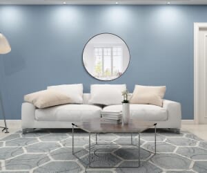 Elegant Rowan MR4044BK  42'' x 1'' BK Eternity Mirror