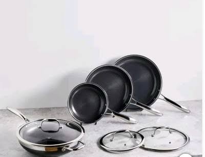 HexClad 7-piece Cookware Set Dishwasher Safe