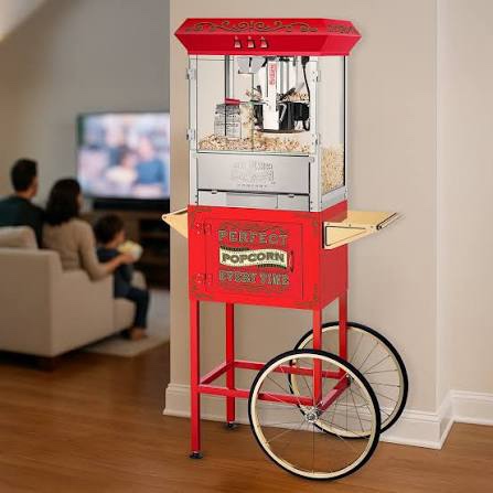 Great Northern Popcorn 10oz Machine “The Perfect Popper” with Cart, Red SKU #83-DT5599
