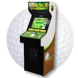 ARCADE1UP Golden Tee 3D Deluxe Arcade Machine, Built for Your Home, Over 5-Foot-Tall Cabinet with 8 Classic Games