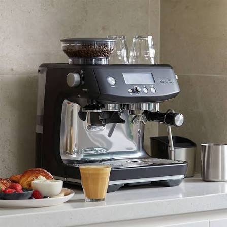 Breville - the Barista Pro Espresso Machine with 15 bars of pressure, Milk Frother and intergrated grinder - Black Truffle