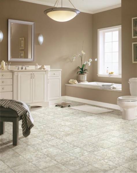 (12 ft x 90 ft or 1080 Sq Ft Roll)ARMSTRONG FLOORING Floor Tiles: Oyster White, Carriage Path, 12 ft Tile Wd, Limestone/Vinyl  Item 880G80Mfr. Model G2915401