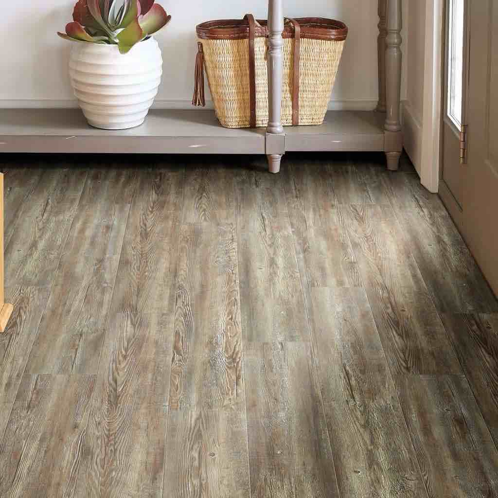 (249.57 Sq Ft) Shaw Impact Plus Tattered Barnbo 2031V-00717 6.93" x 48.03" Luxury Vinyl Plank Waterproof Built to Endure. (27.73 SF/Box) (BID IS PER Sq Ft, LOT IS FOR 249.57 Sq Ft TOTAL. MSRP $3.69 Per Sq Ft.)