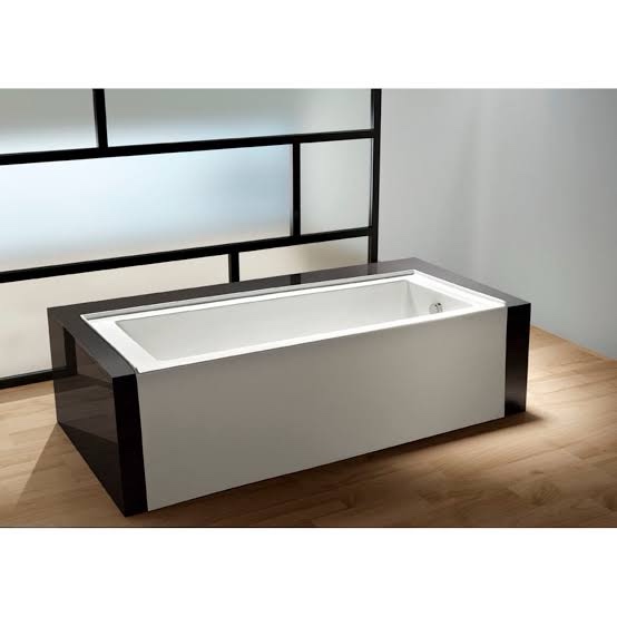 Kingston Tulare VTDE603122R - Aqua Eden 60-Inch Acrylic Rectangular 3-Wall Alcove Tub, Right Hand Drain, Glossy White 60"L x 30.69"W x 22.06"H 