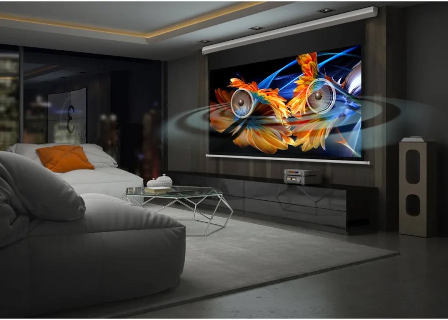 elite screens vmax tab tension 3 swift-rc1 series, 105-inch electric motorized projector screen movie home theater gaming, vmaxt105xwh3