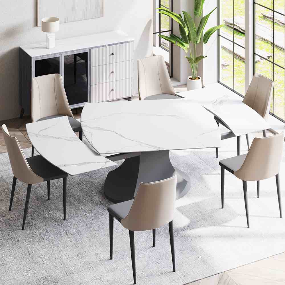 Featured: Povison 47"-71" Modern Extendable Rectangular Dining Table