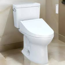 TOTO Drake WASHLET+ Two-Piece Elongated 1.6 GPF TORNADO FLUSH Toilet with S7A Contemporary Bidet Seat, Cotton White,, MW7764736CSG#01