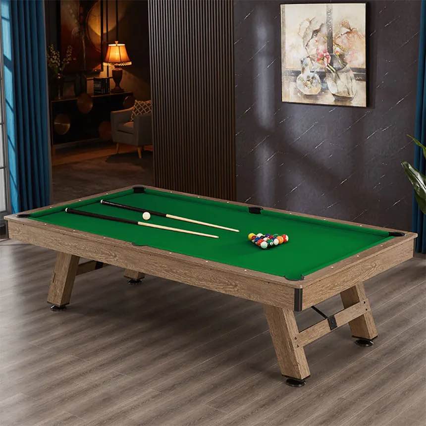 Featured: IQOWEL Pool Table with Leg Levelers By IQOWEL Felt Color: Green Size: 9' (Cage 2)