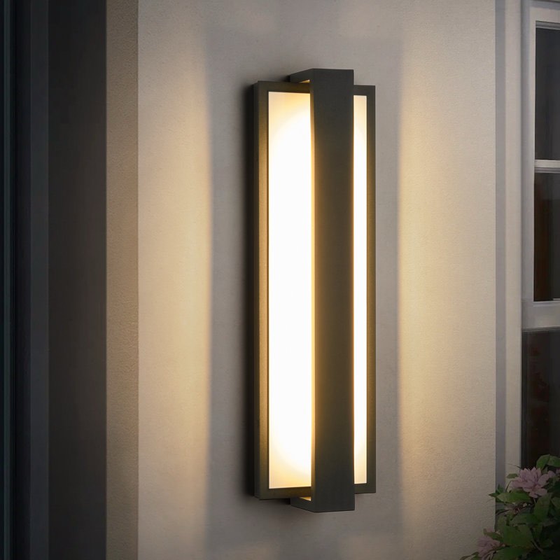 Breyana Aluminum Outdoor Hardwired Bar Wall Sconce with LED Light Source By Wade Logan®