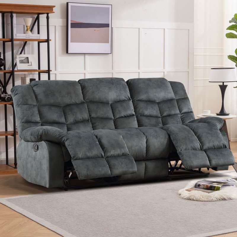 edilmar 83.1'' wide contemporary and overstuffed manual reclining sofa with wide backrest by red barrel studio