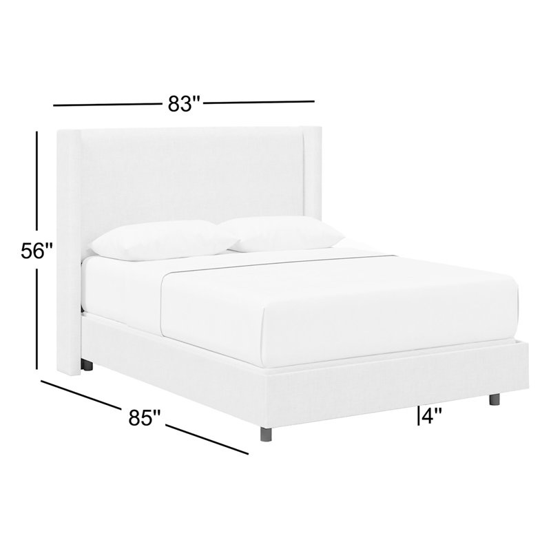 Condition photo showing New/Like New for Hanson Upholstered Wingback Bed By Joss & Main