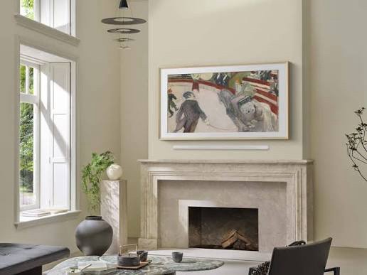 samsung 75-inch class the frame pro ls03fw 4k neo qled mini led smart tv (2025 model) slim fit wall mount, modern frame design, wireless one connect, nq4 ai gen3 processor, art mode, alexa built-in (tested - working condition - see photos.)