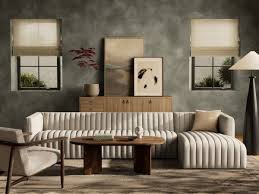 Condition photo showing Good Condition for Four Hands Augustine 2 - Piece Sectional - Right Chaise - Dover Crescent - 126"