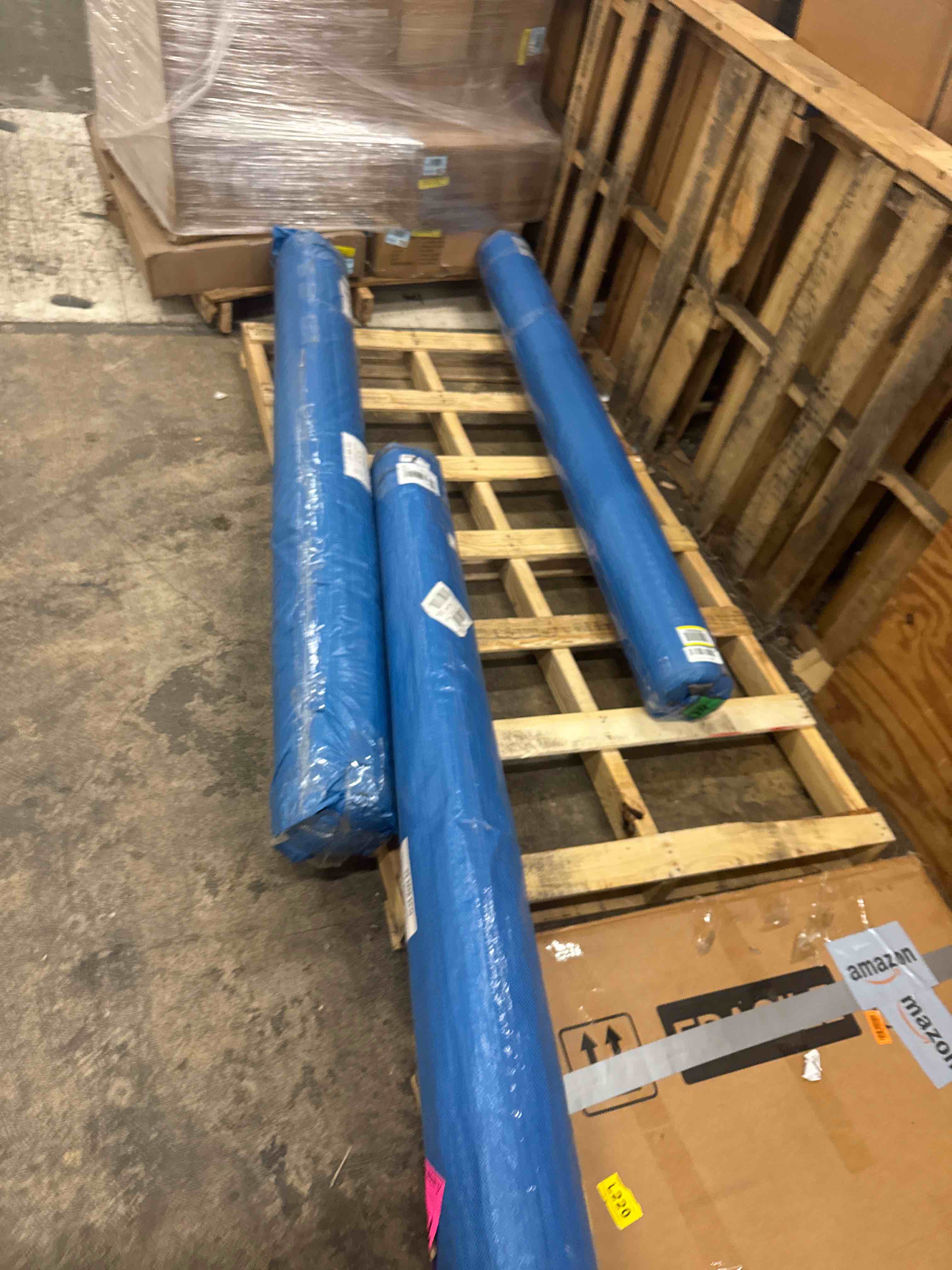 Condition photo showing New/Like New for (3) Artificial Grass Rug Outdoor Indoor 6FTX16FT Fake Grass Carpet Green Synthetic Grass Pet Turf Realistic Faux Grass Rug with Drain Holes for Garden Lawn Landscape Balcony Home Decor Patio (BID IS PER ROLL, LOT IS FOR 3 ROLLS TOTAL.)