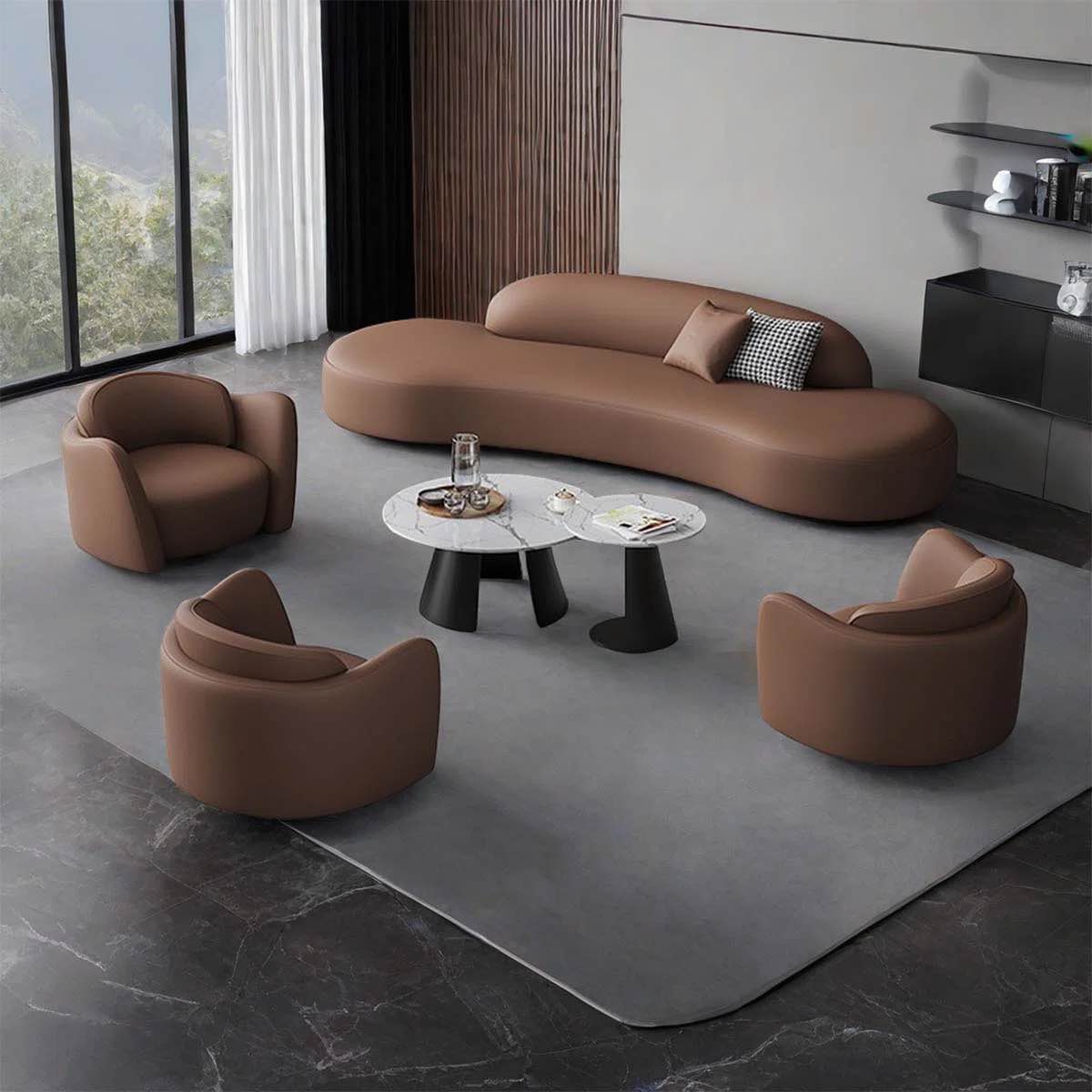 Featured:Tabbatha Faux Leather Modern Sofa By Orren Elli!! (ROW 10/11) CLOSED EASTER SUNDAY 4/5/26