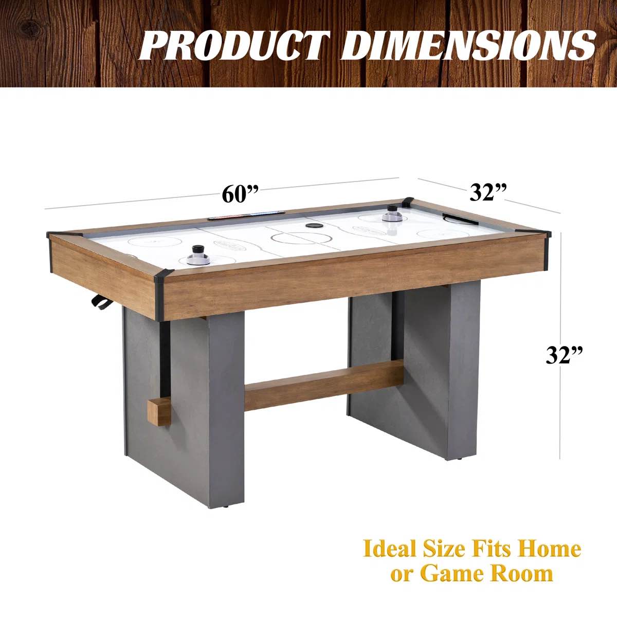 Condition photo showing New/Like New for Barrington 5-ft Urban Collection Air Powered Hockey Table With Electronic Scorer And Sound Effects Barrington Billiards Company 