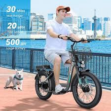 caroma peak 1200w electric scooter with seat, 20" x 3" off-road tires, 500wh battery, 30miles range, 20mph top speed, adjustable electric