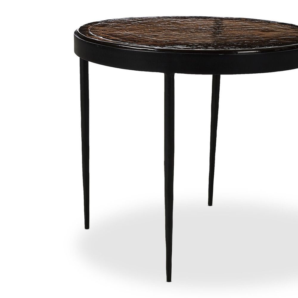 Condition photo showing New/Like New for four hands anthropologie yoko nesting table small table base iron matte black 246545–00 1.00